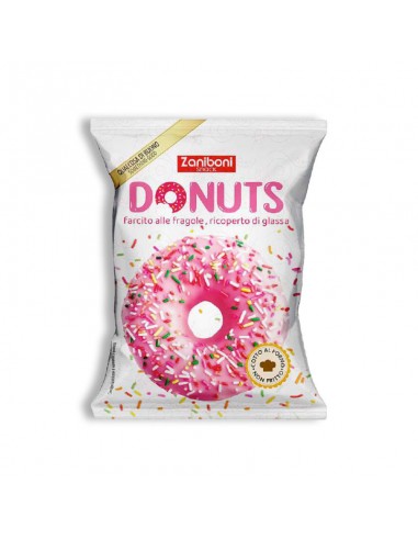 DONUT FRAGOLA RIPIENO g 60 x 18 pz