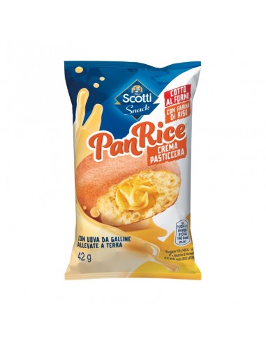 RISO SCOTTI PAN RICE CON CREMA PASTICCERA g 42x6 pz